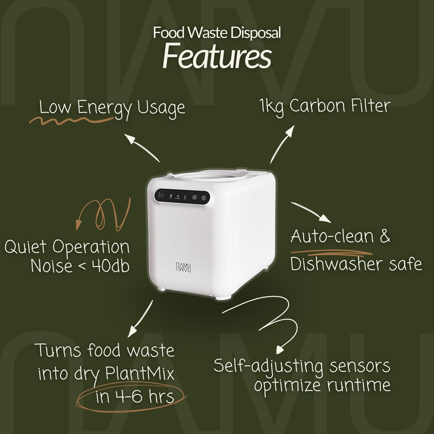 FC50 Smart Food Waste Disposal Bundle (Pre-Order)